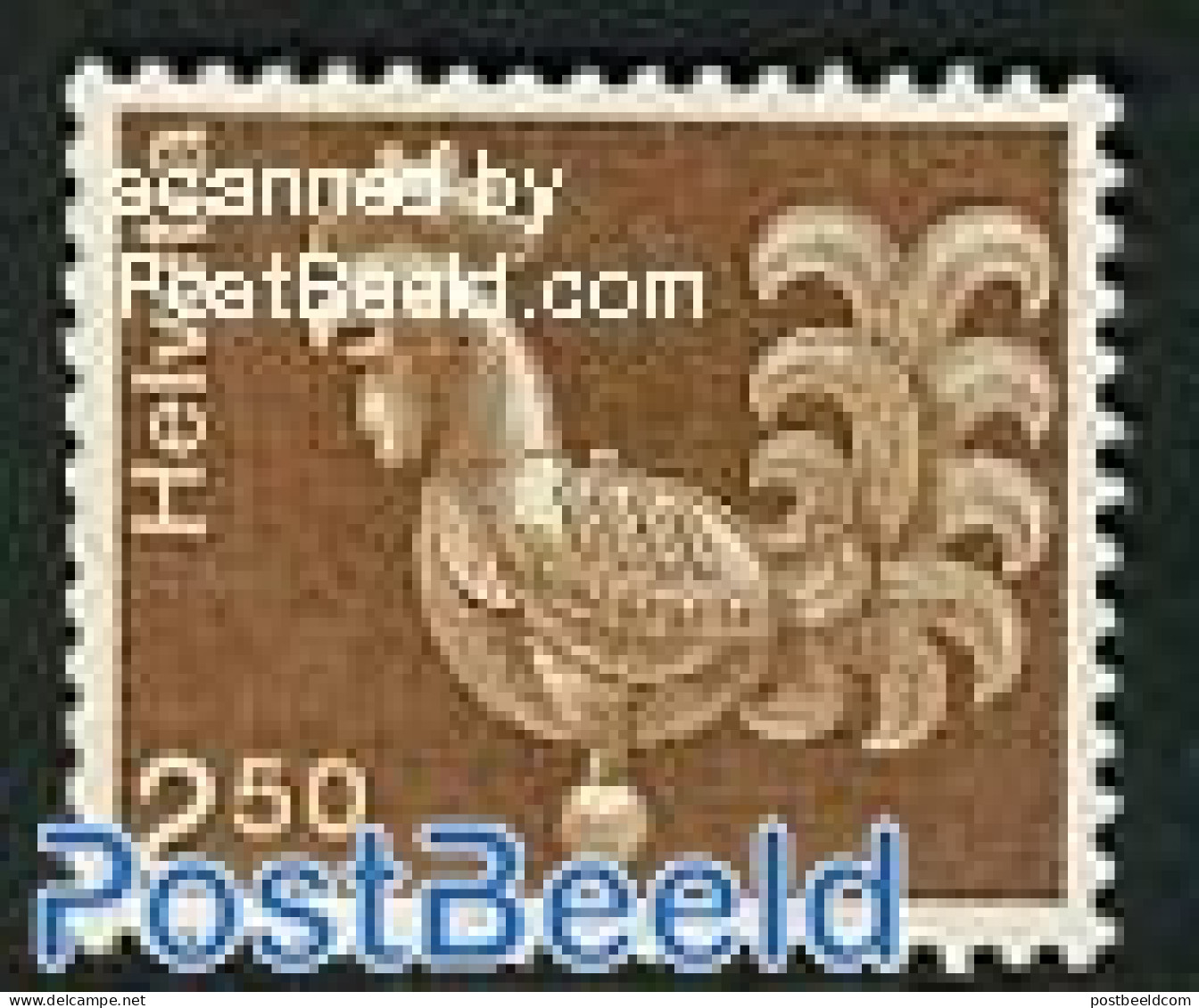 Switzerland 1975 Definitive 1v Normal Paper, Mint NH, Nature - Poultry - Nuevos