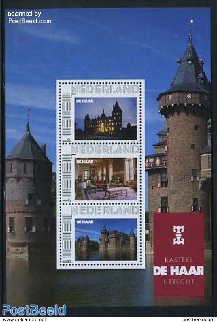 Netherlands - Personal Stamps TNT/PNL 2011 Kasteel De Haar 3v M/s, Mint NH, Art - Castles & Fortifications - Castles