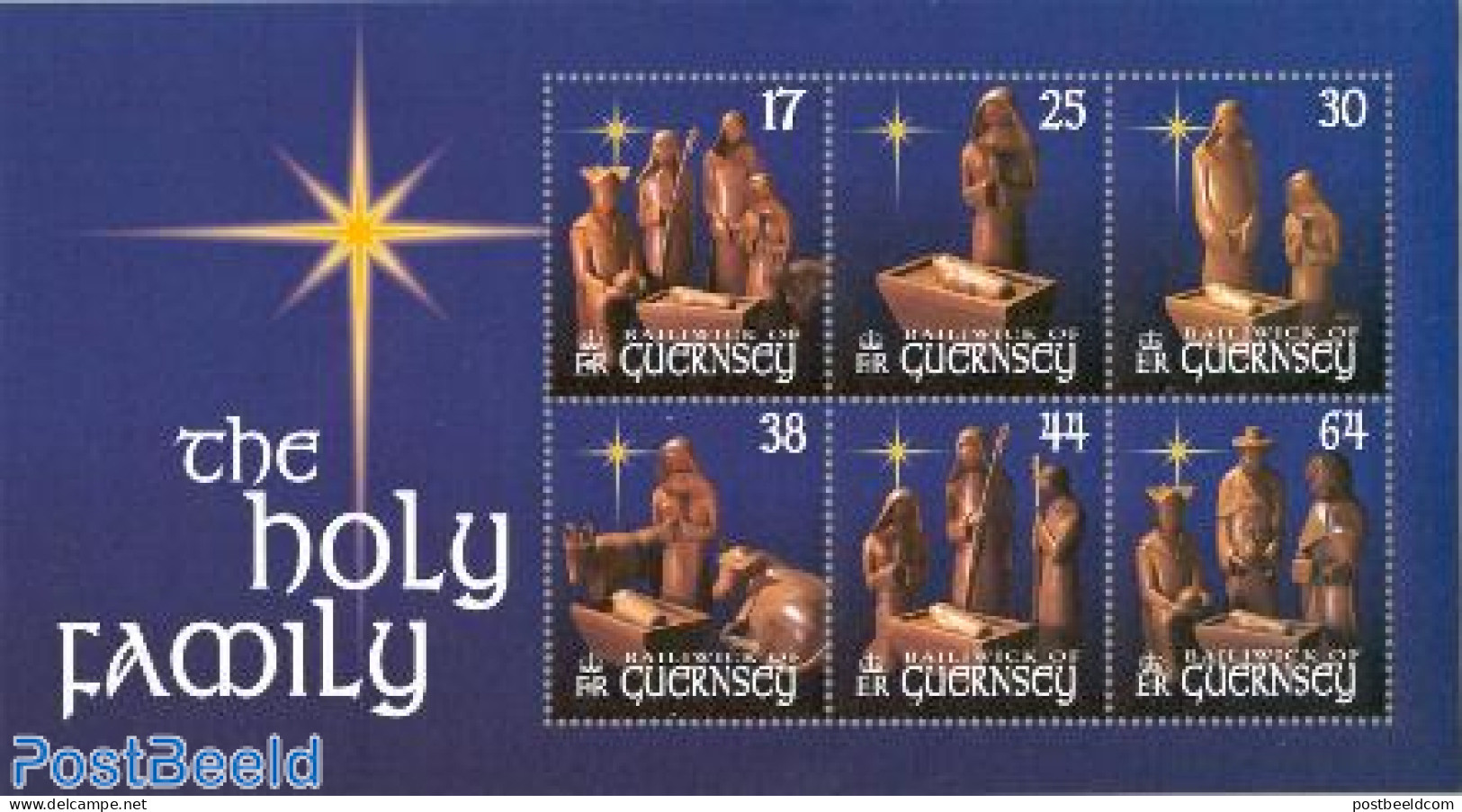 Guernsey 1999 Christmas S/s, Mint NH, Religion - Christmas - Art - Sculpture - Noël