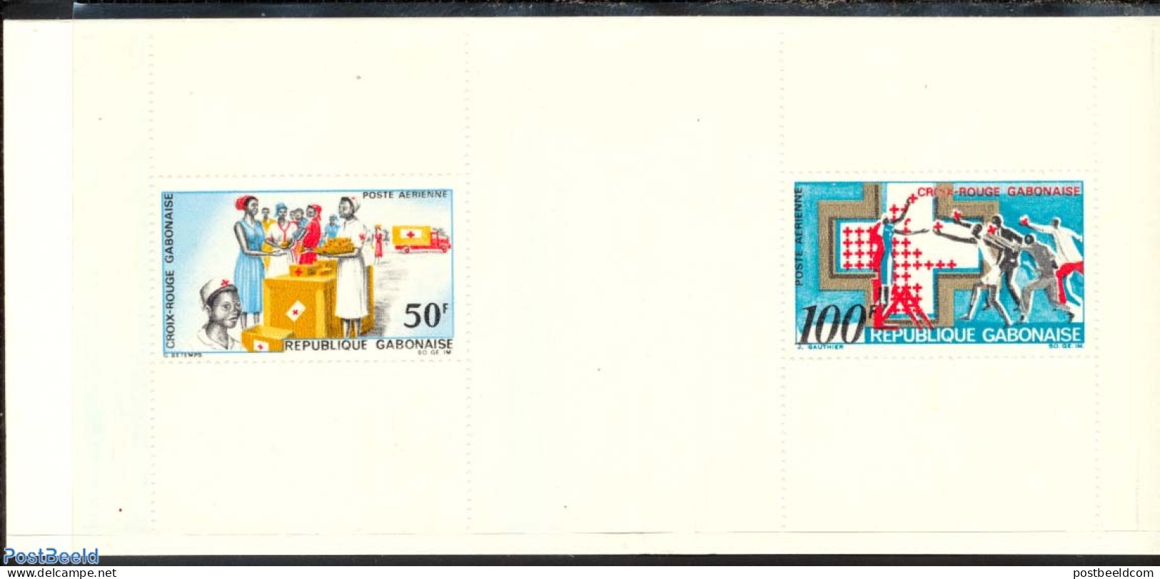 Gabon 1968 Red Cross S/s, Mint NH, Health - Transport - Health - Red Cross - Automobiles - Unused Stamps