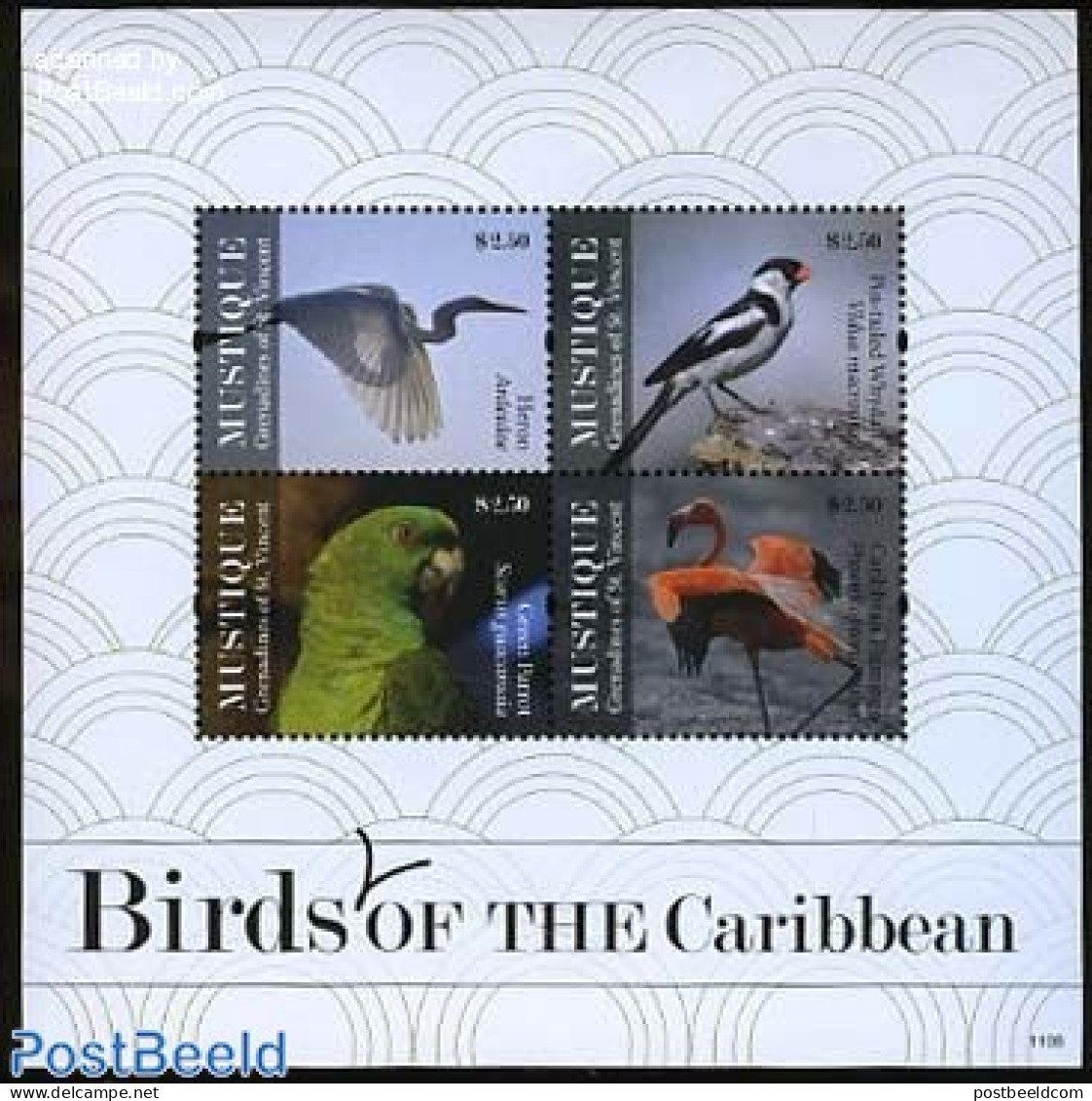 Saint Vincent & The Grenadines 2011 Birds 4v M/s, Mint NH, Nature - Birds - Parrots - St.-Vincent En De Grenadines