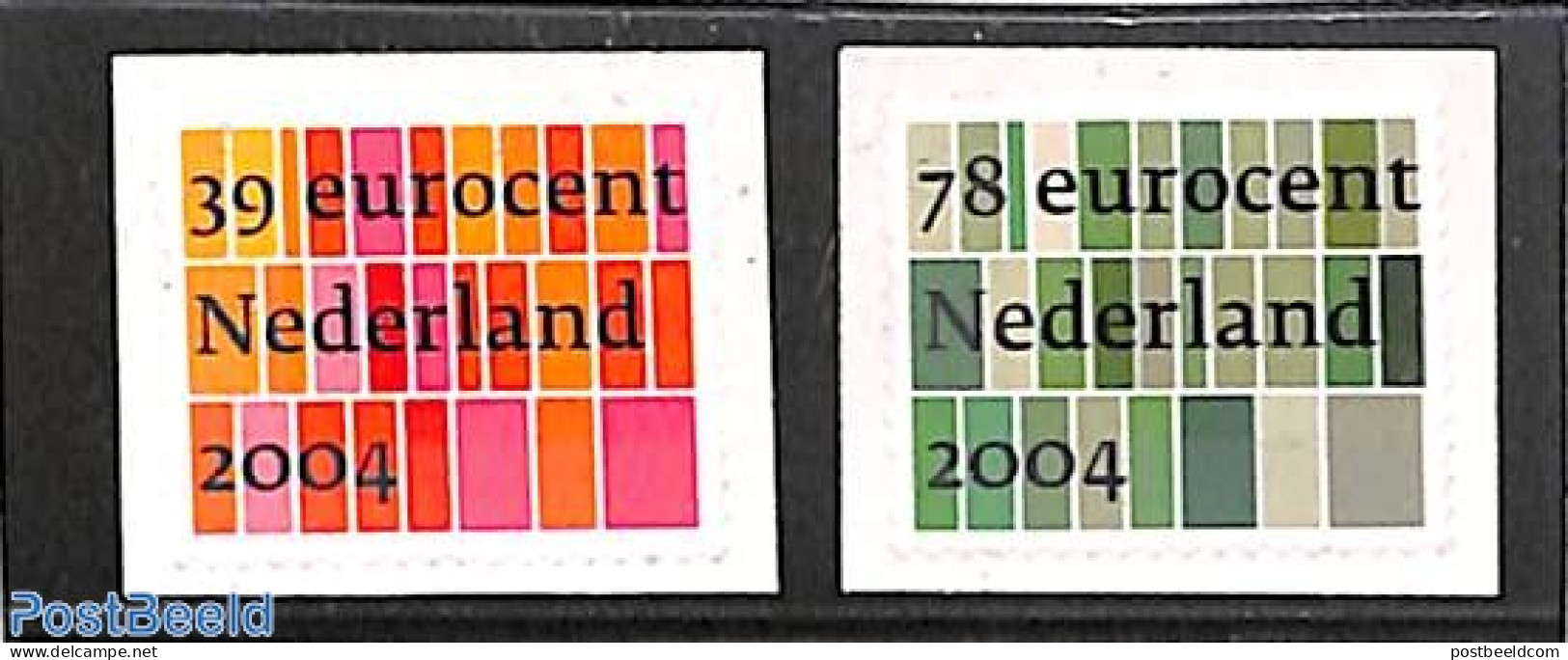 Netherlands 2004 Business Stamps 2v, L Shape Phosphor Bar, Mint NH - Nuevos