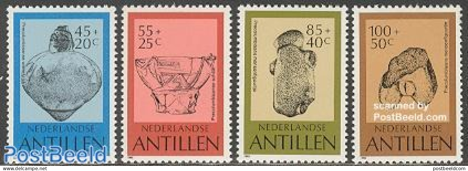 Netherlands Antilles 1983 Archaeology 4v, Mint NH, History - Archaeology - Art - Art & Antique Objects - Archéologie
