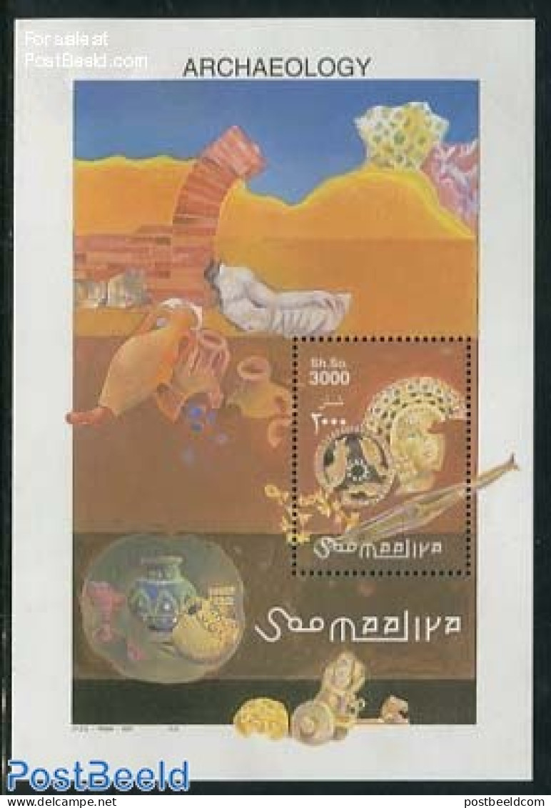 Somalia 2001 Archaeology S/s, Mint NH, History - Archaeology - Arqueología