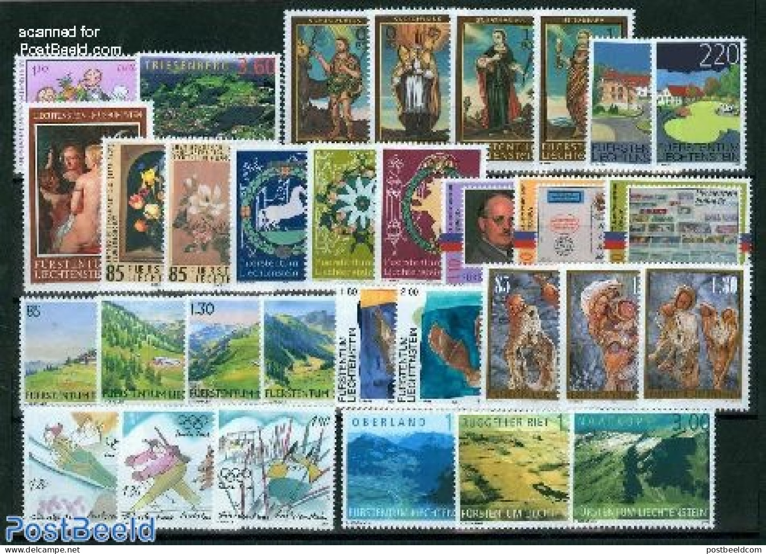 Liechtenstein 2005 Yearset 2005, Complete, 32v, Mint NH, Various - Yearsets (by Country) - Unused Stamps