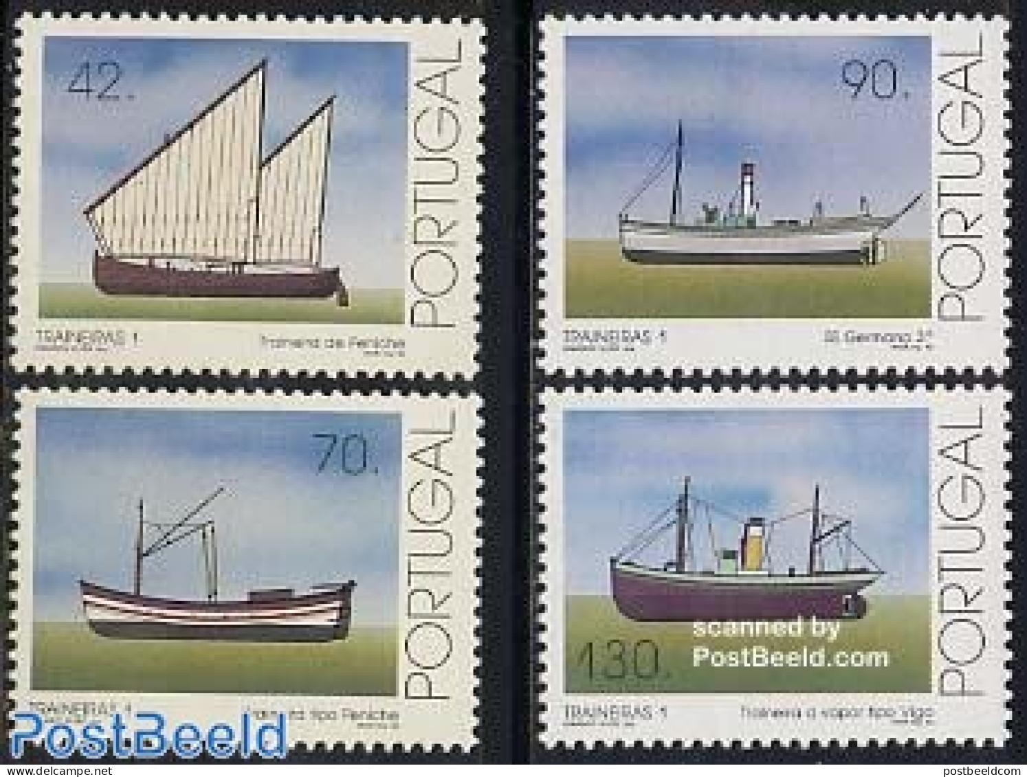 Portugal 1993 Ships 4v, Mint NH, Nature - Transport - Fishing - Ships And Boats - Nuevos