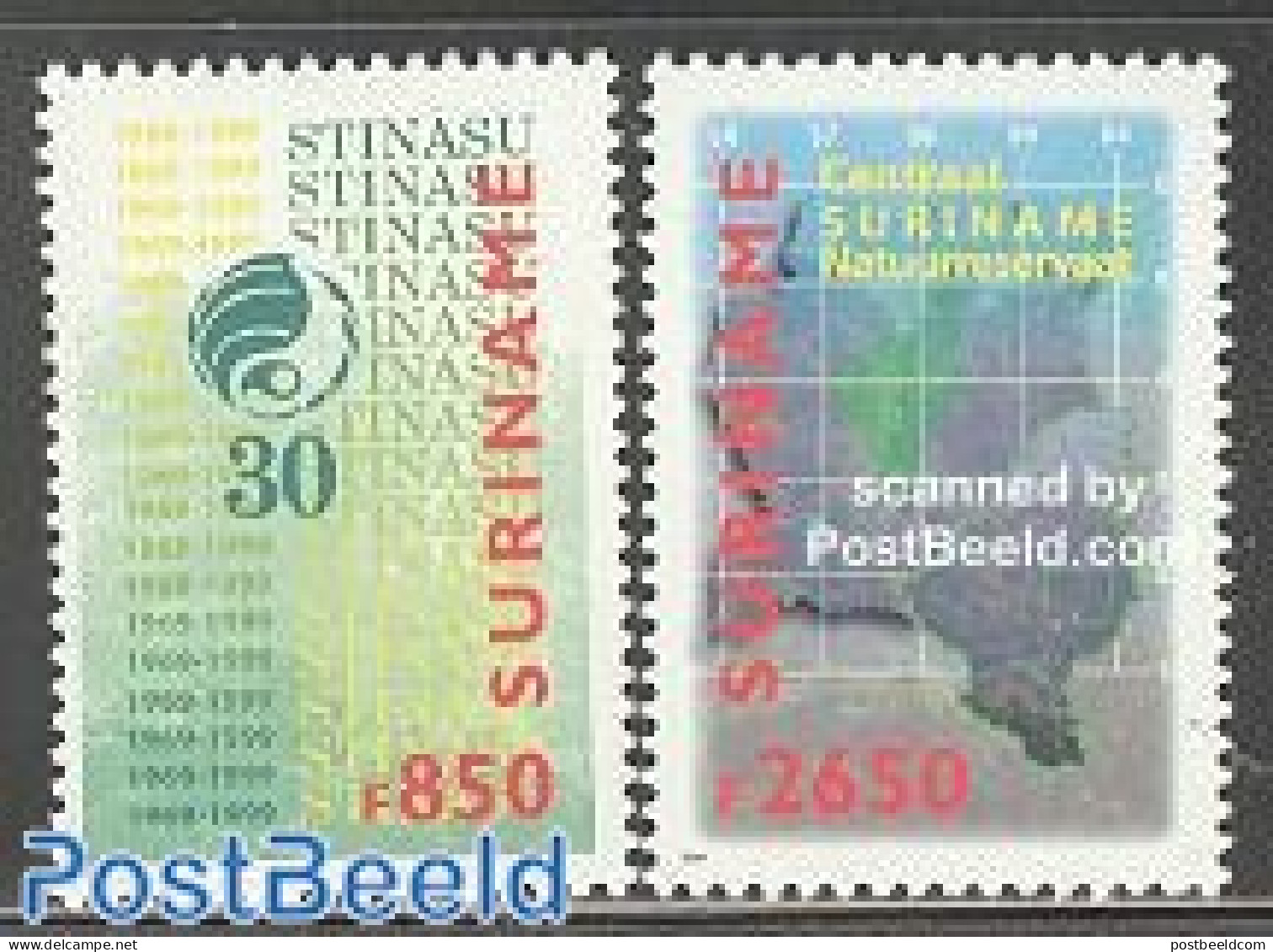 Suriname, Republic 1999 STINASU, Nature Conservation 2v, Mint NH, Nature - Various - National Parks - Maps - Nature