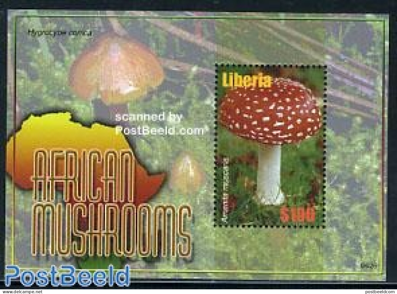 Liberia 2006 African Mushrooms S/s, Mint NH, Nature - Mushrooms - Pilze