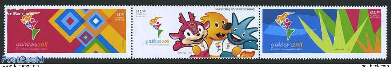 Mexico 2011 Pan American Games 3v [::], Mint NH, Sport - Sport (other And Mixed) - México