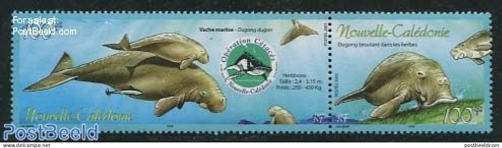 New Caledonia 2003 Sea Mammals Protection 2v [:], Mint NH, Nature - Sea Mammals - Nuevos