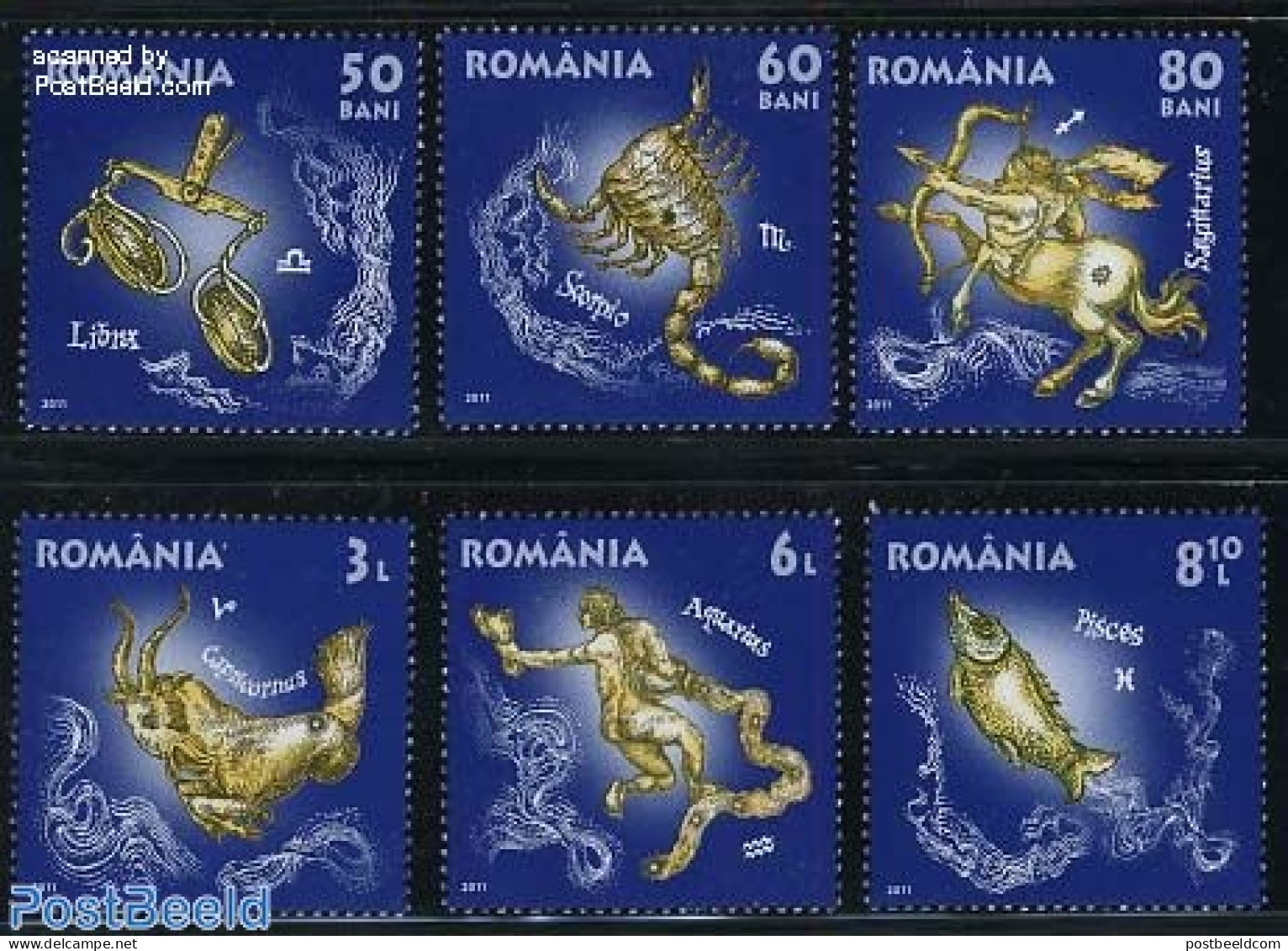 Romania 2011 Zodiac (II) 6v, Mint NH, Science - Nuovi