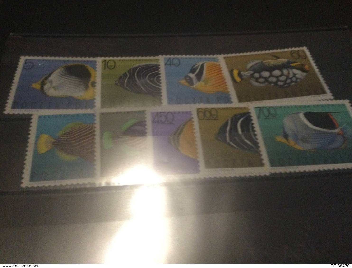 POLOGNE N ° 1598/1606 * POISSONS - Unused Stamps