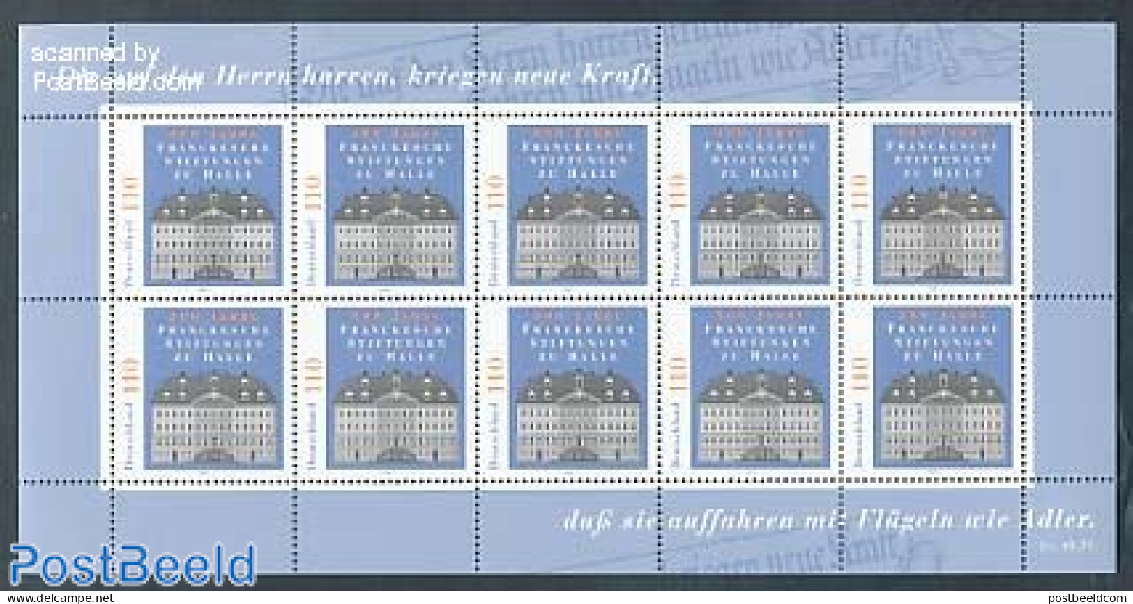 Germany, Federal Republic 1998 Halle M/s, Mint NH, Art - Architecture - Unused Stamps