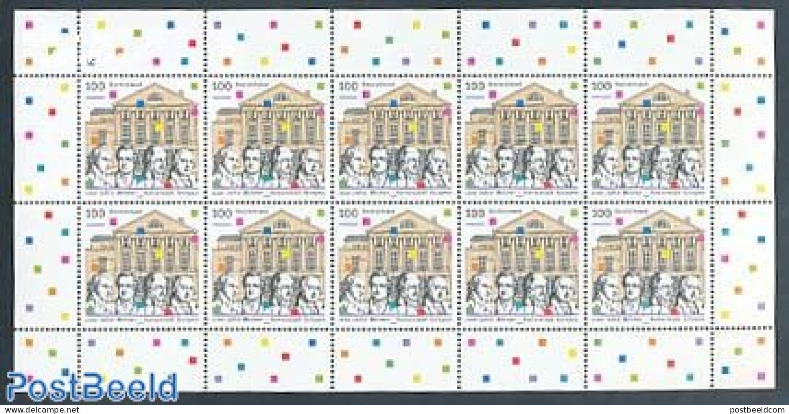 Germany, Federal Republic 1999 Weimar Cultural Capital M/s, Mint NH, History - Europa Hang-on Issues - Art - Architect.. - Unused Stamps