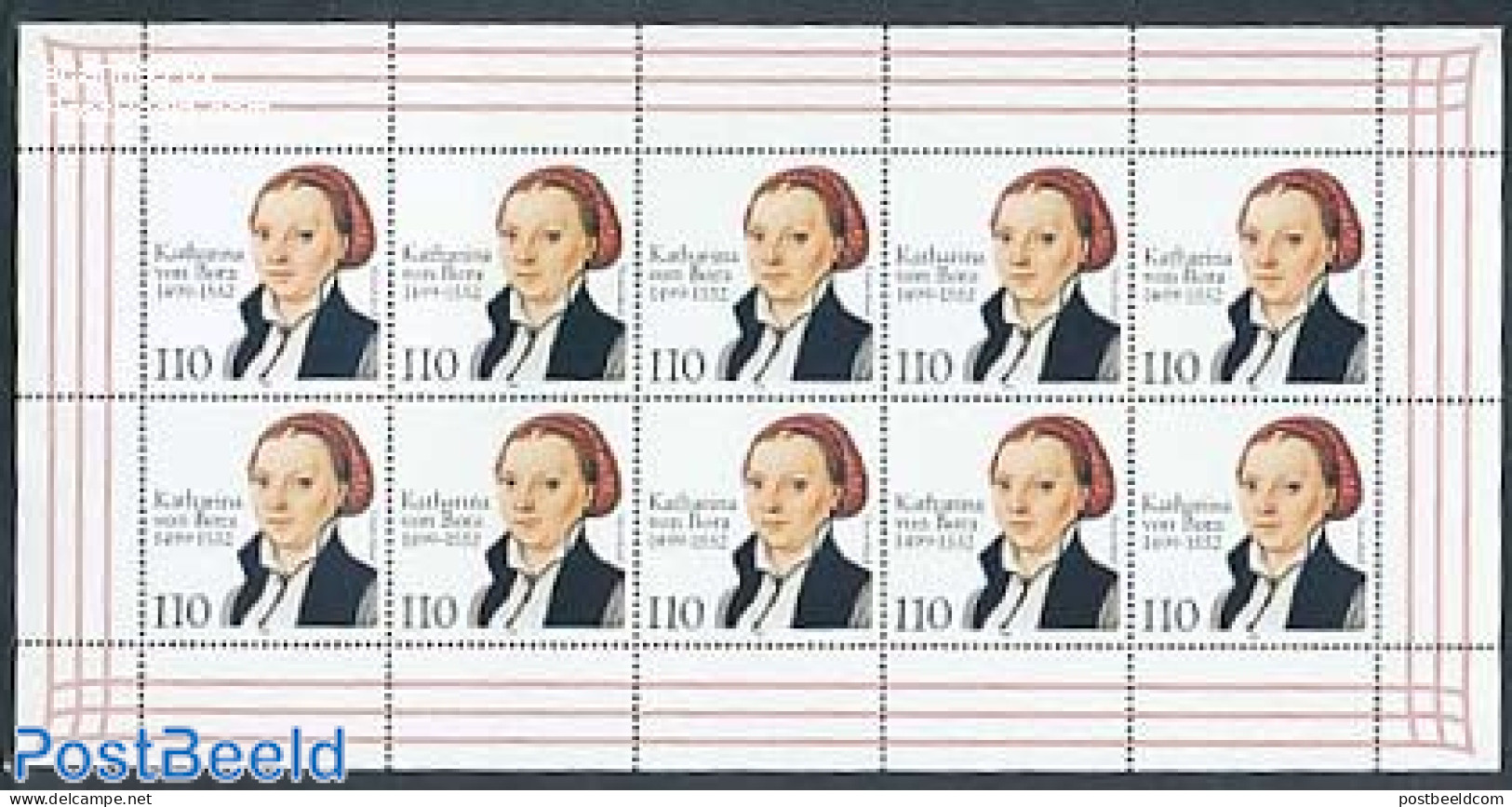 Germany, Federal Republic 1999 Katharina Vion Bora M/s, Mint NH, History - Women - Ungebraucht