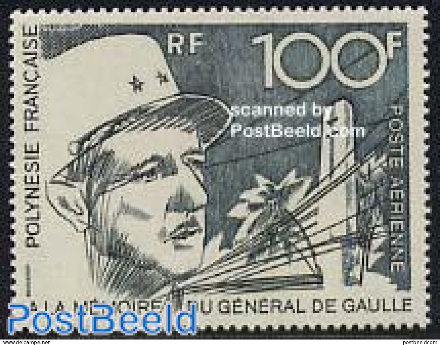 French Polynesia 1972 Charles De Gaulle 1v, Mint NH, History - Politicians - Ongebruikt