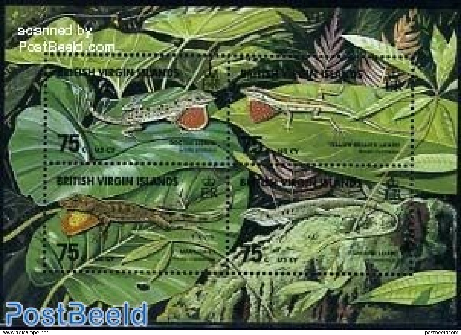 Virgin Islands 1999 Reptiles S/s, Mint NH, Nature - Reptiles - Britse Maagdeneilanden