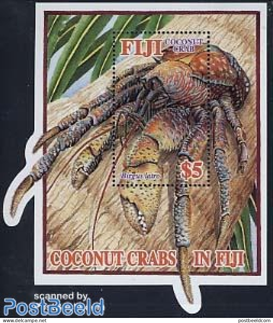 Fiji 2004 Coconut Crab S/s, Mint NH, Nature - Shells & Crustaceans - Crabs And Lobsters - Marine Life