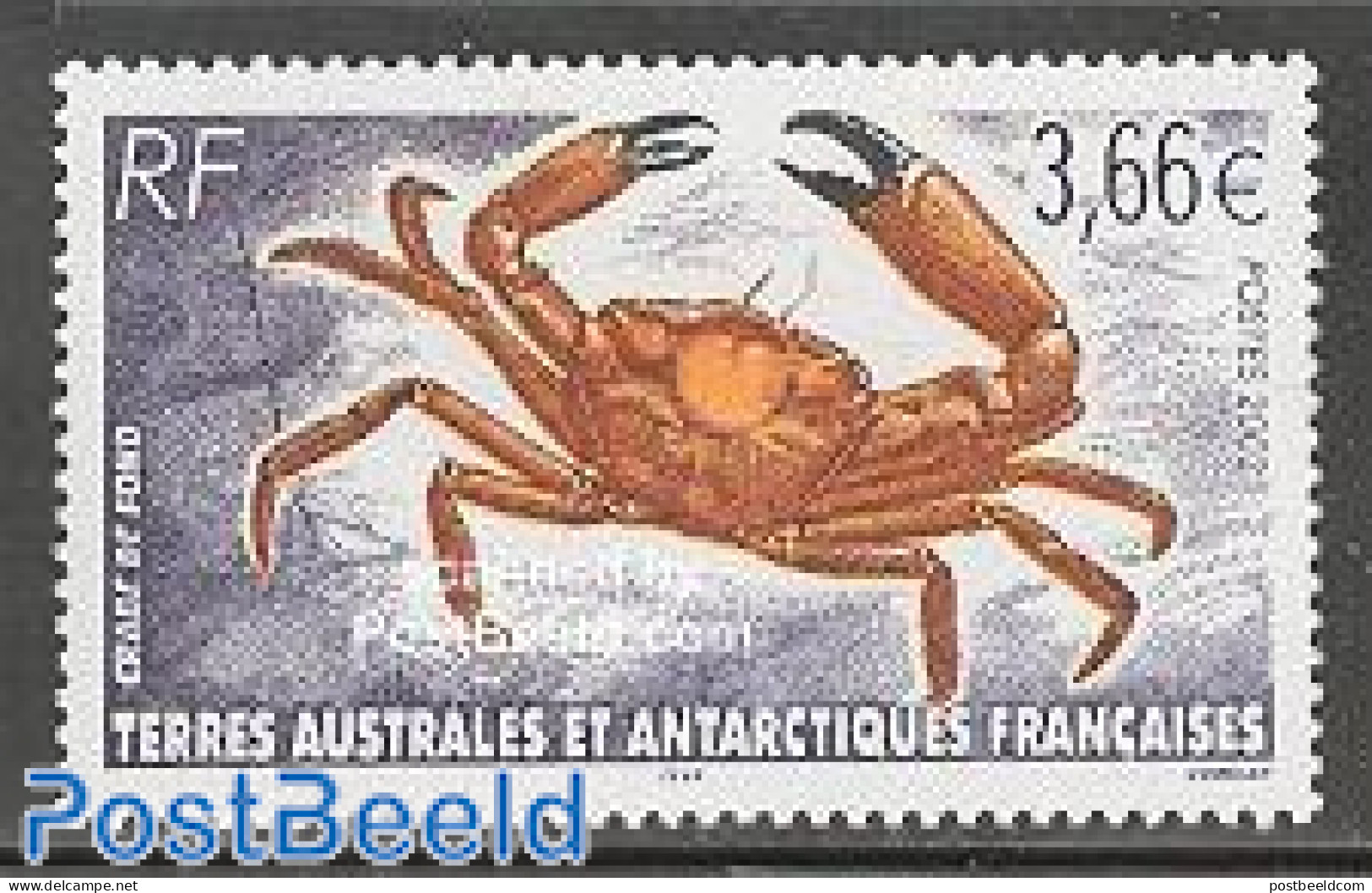 French Antarctic Territory 2002 Crab 1v, Mint NH, Nature - Shells & Crustaceans - Crabs And Lobsters - Ungebraucht