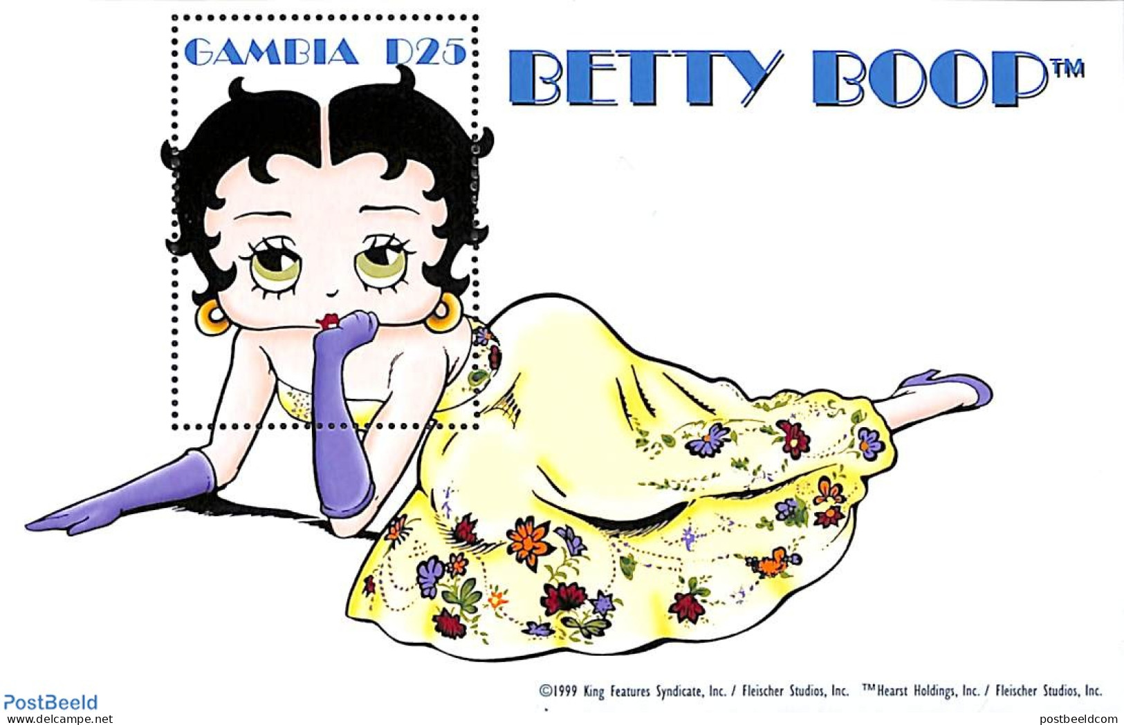 Gambia 2000 Betty Boop S/s, Mint NH, Art - Comics (except Disney) - Bandes Dessinées