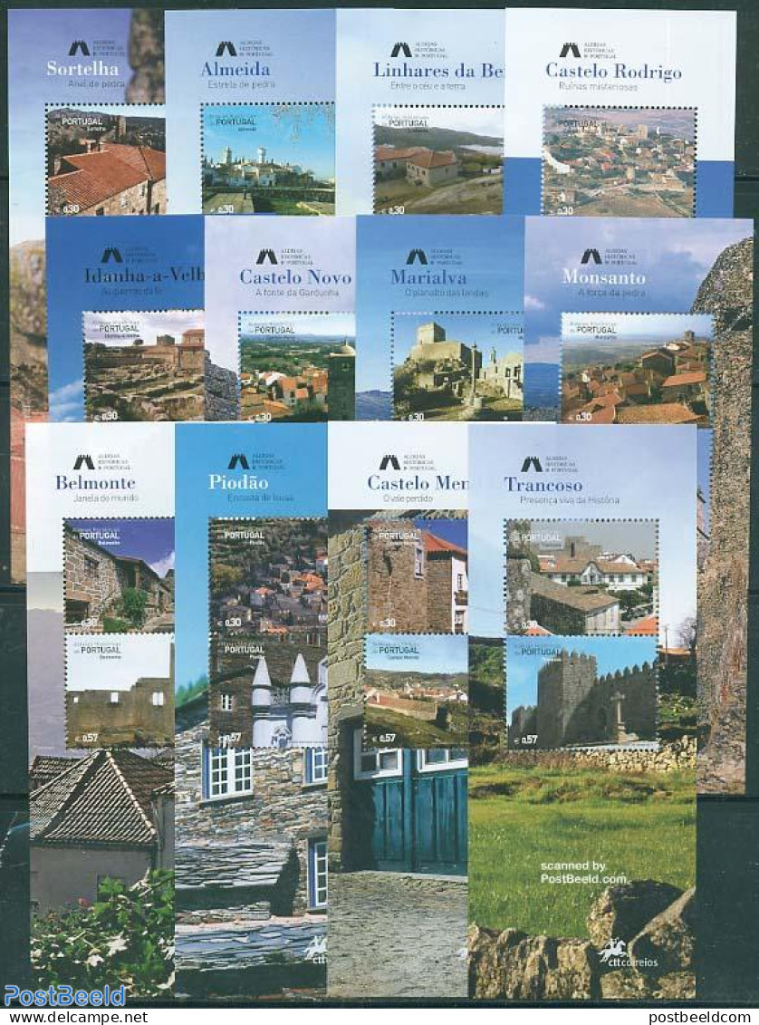 Portugal 2005 Historical Cities 12 S/s, Mint NH, Art - Architecture - Neufs