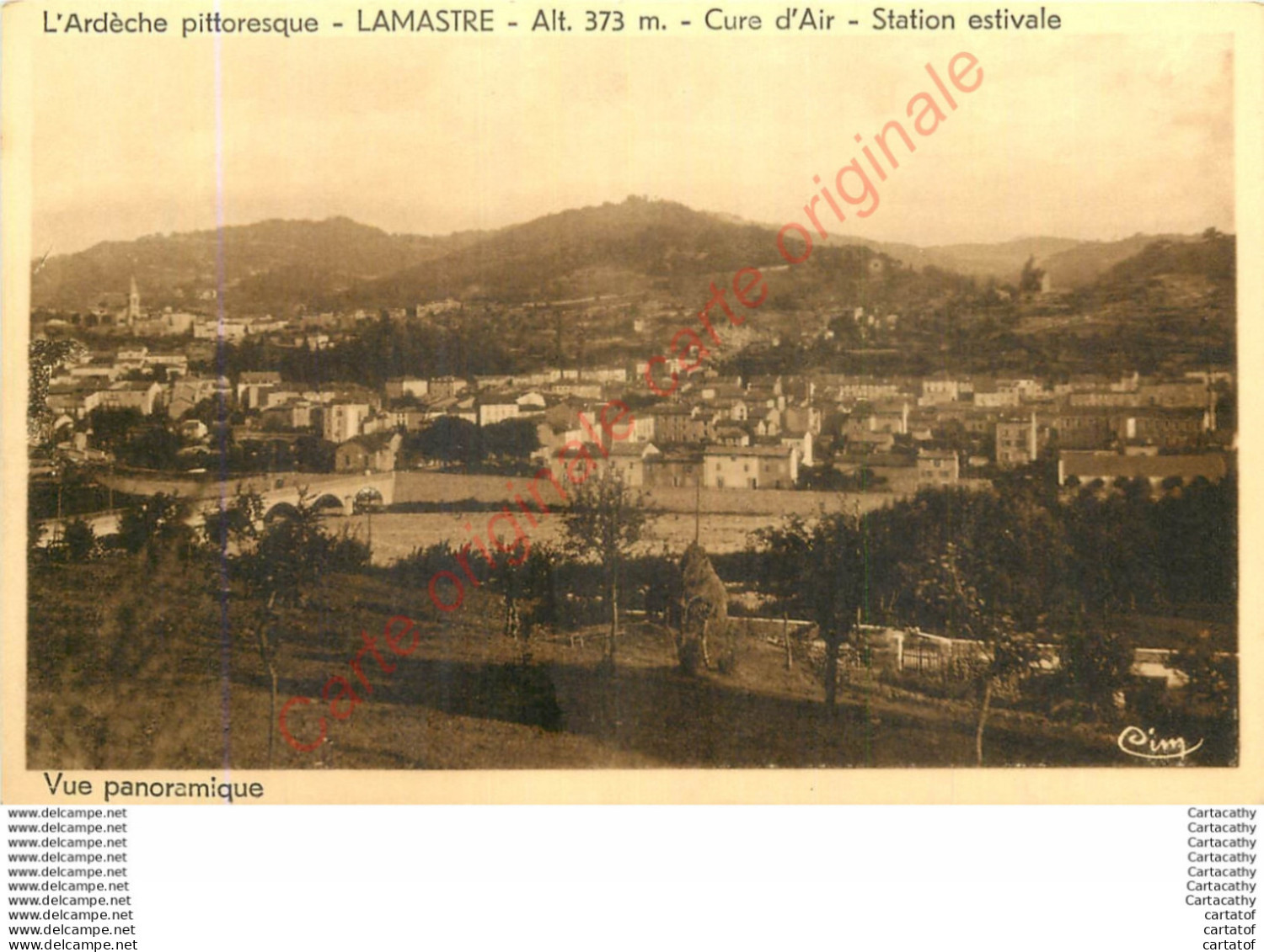 07.  LAMASTRE .  Vue Panoramique . - Lamastre