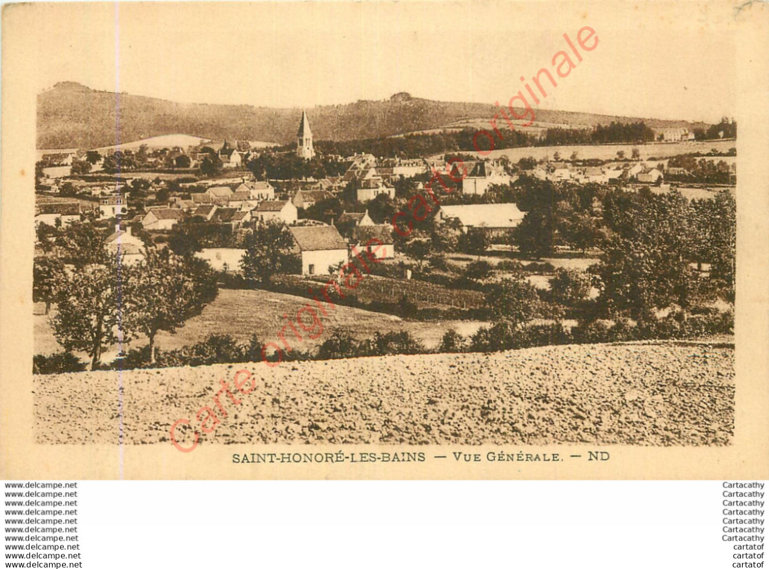 58.  SAINT HONORE LES BAINS .  Vue Générale . - Saint-Honoré-les-Bains