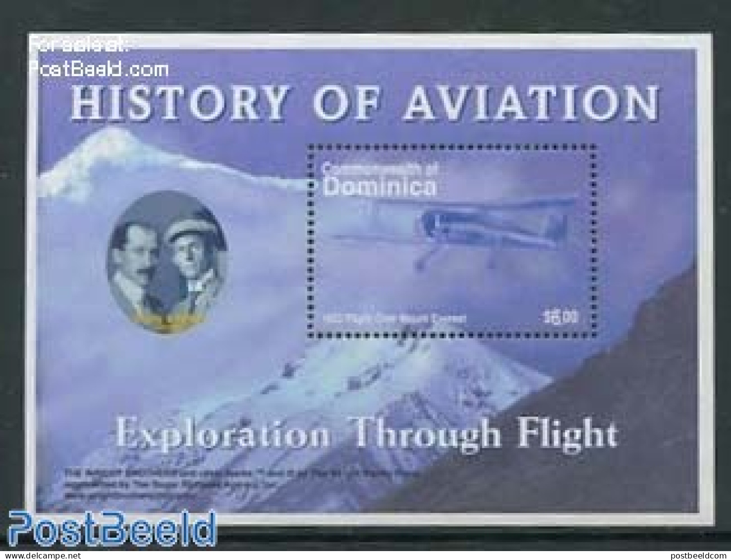 Dominica 2003 Wright Brothers S/s, Mint NH, Transport - Aircraft & Aviation - Vliegtuigen