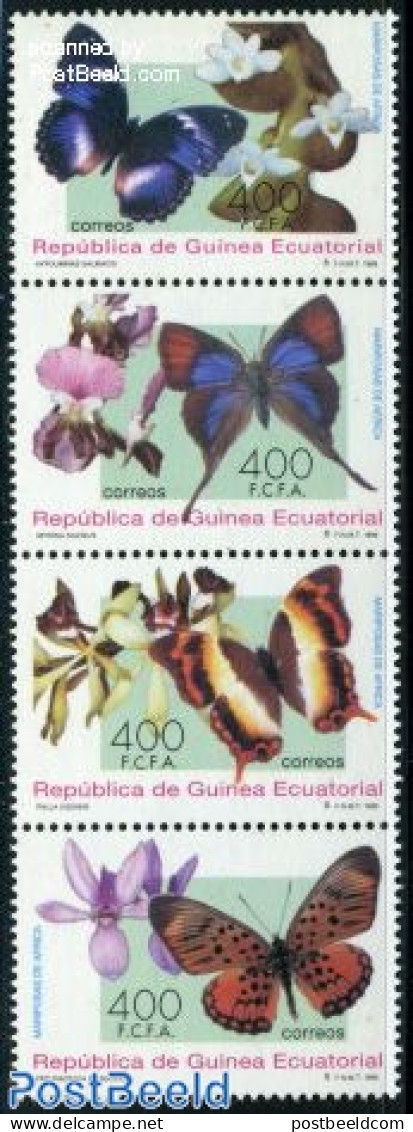 Equatorial Guinea 1995 Butterflies 4v [:::], Mint NH, Nature - Butterflies - Guinea Ecuatorial