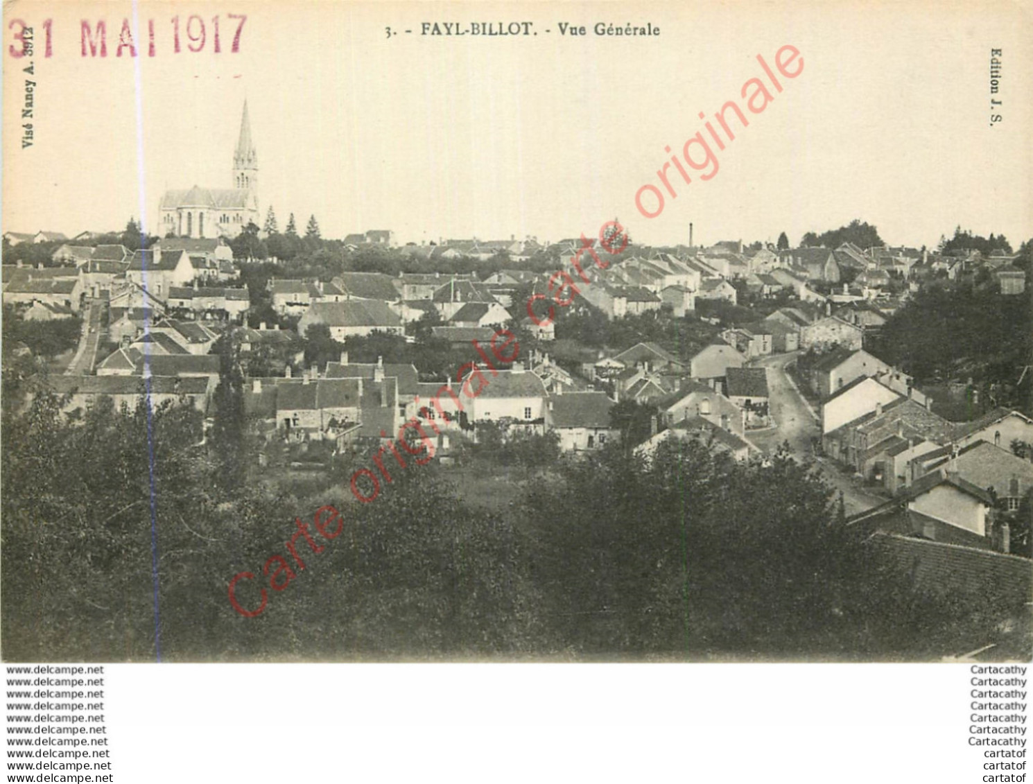 52.  FAYL BILLOT .  Vue Générale . - Fayl-Billot