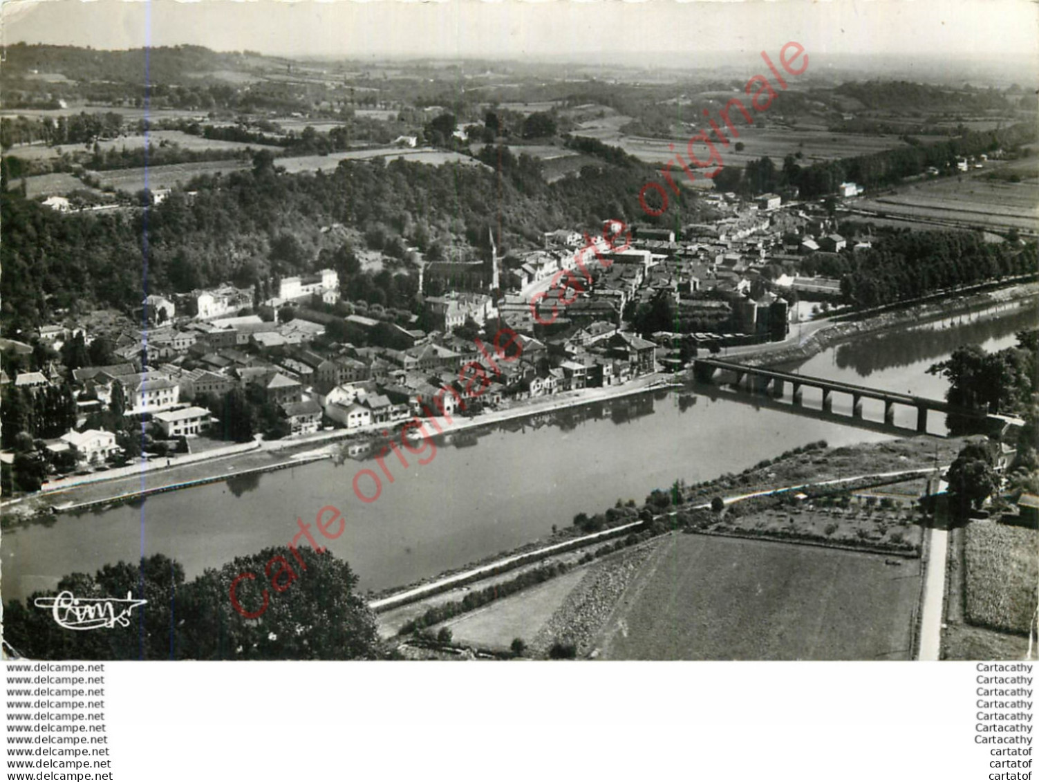 40.  PEYREHORADE .  Vue Panoramique Aérienne . - Peyrehorade