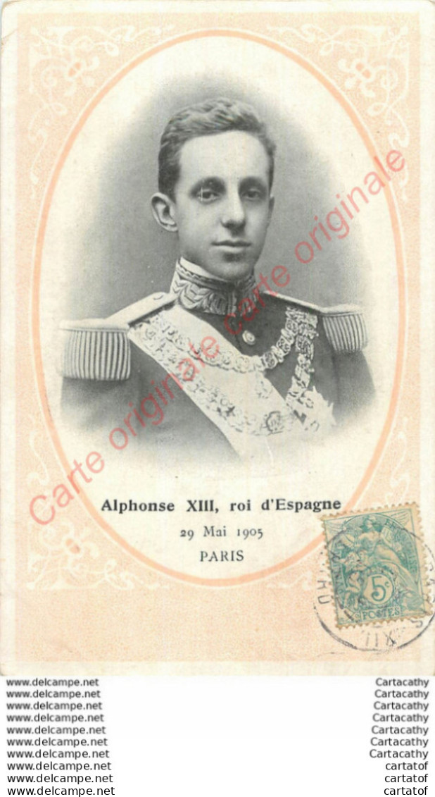 Alphonse WIII Roi D'Espagne . - Hommes Politiques & Militaires