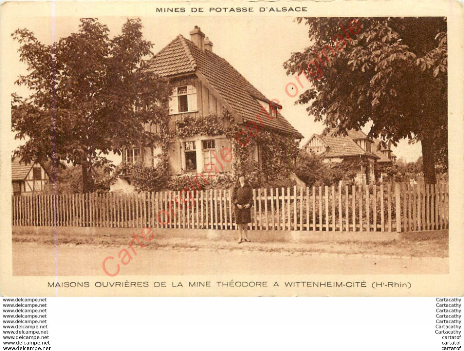 68.  WITTENHEIM CITE .  Maisons Ouvrières De La Mine Théodore . - Wittenheim