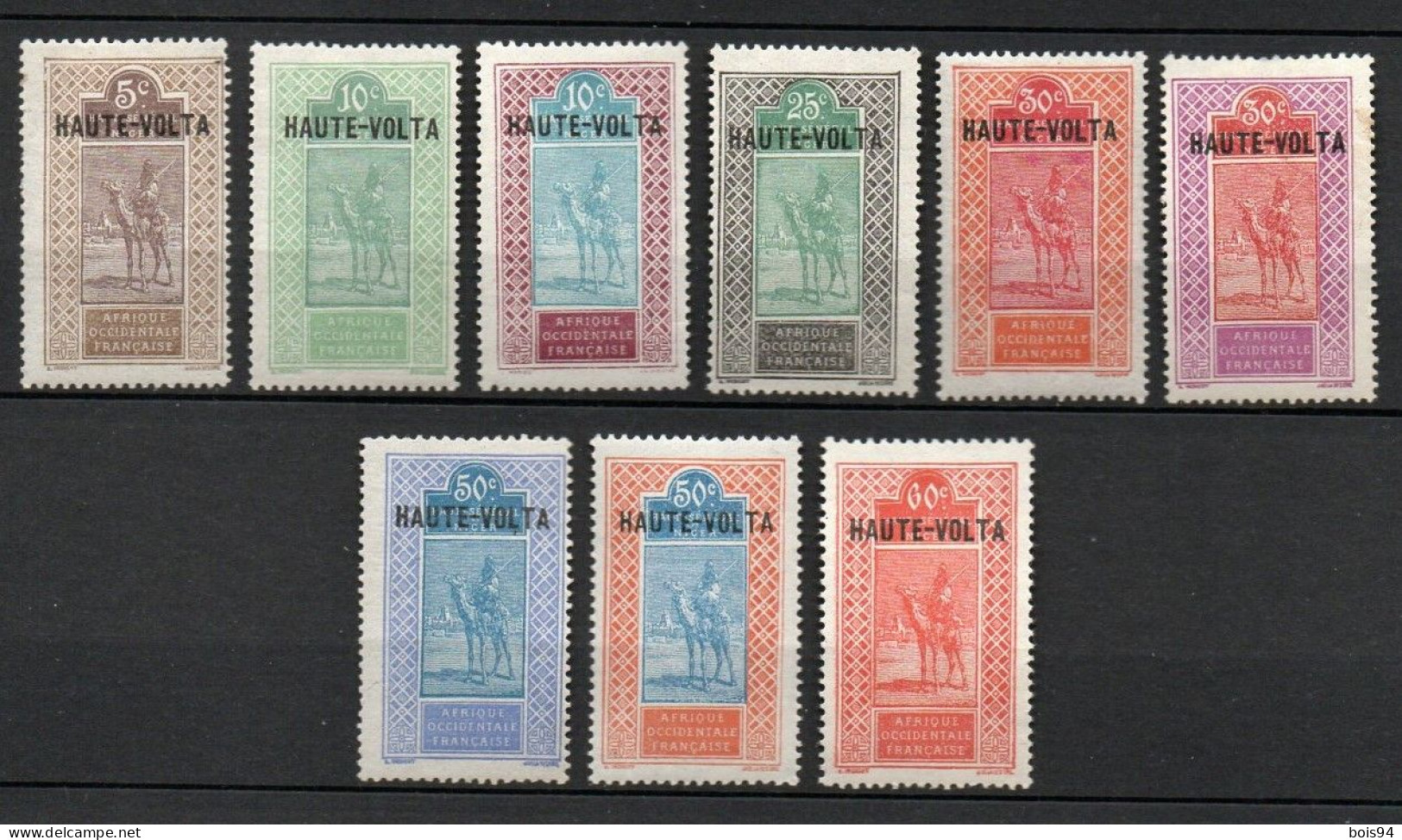 HAUTE-VOLTA 1922/26 . Série N°s 24 à 32  . Neufs * (MH) . - Unused Stamps