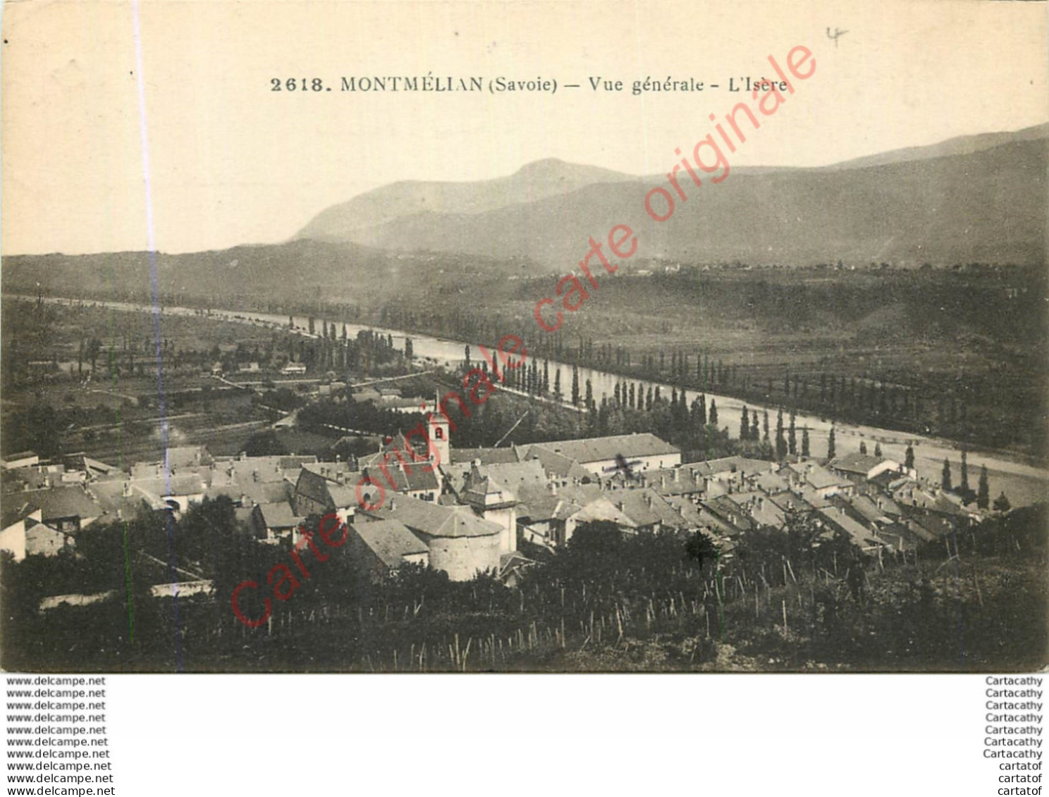 73.  MONTMELIAN .  Vue Générale . L'Isère . - Montmelian