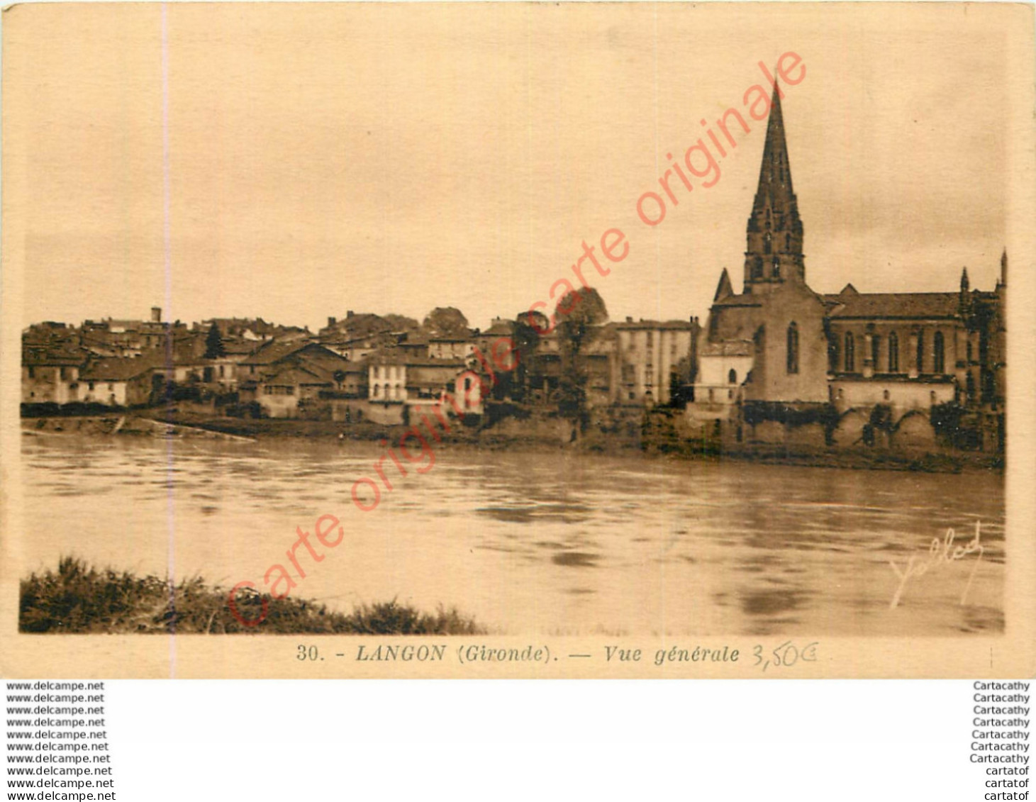 33.  LANGON .  Vue Générale . - Langon