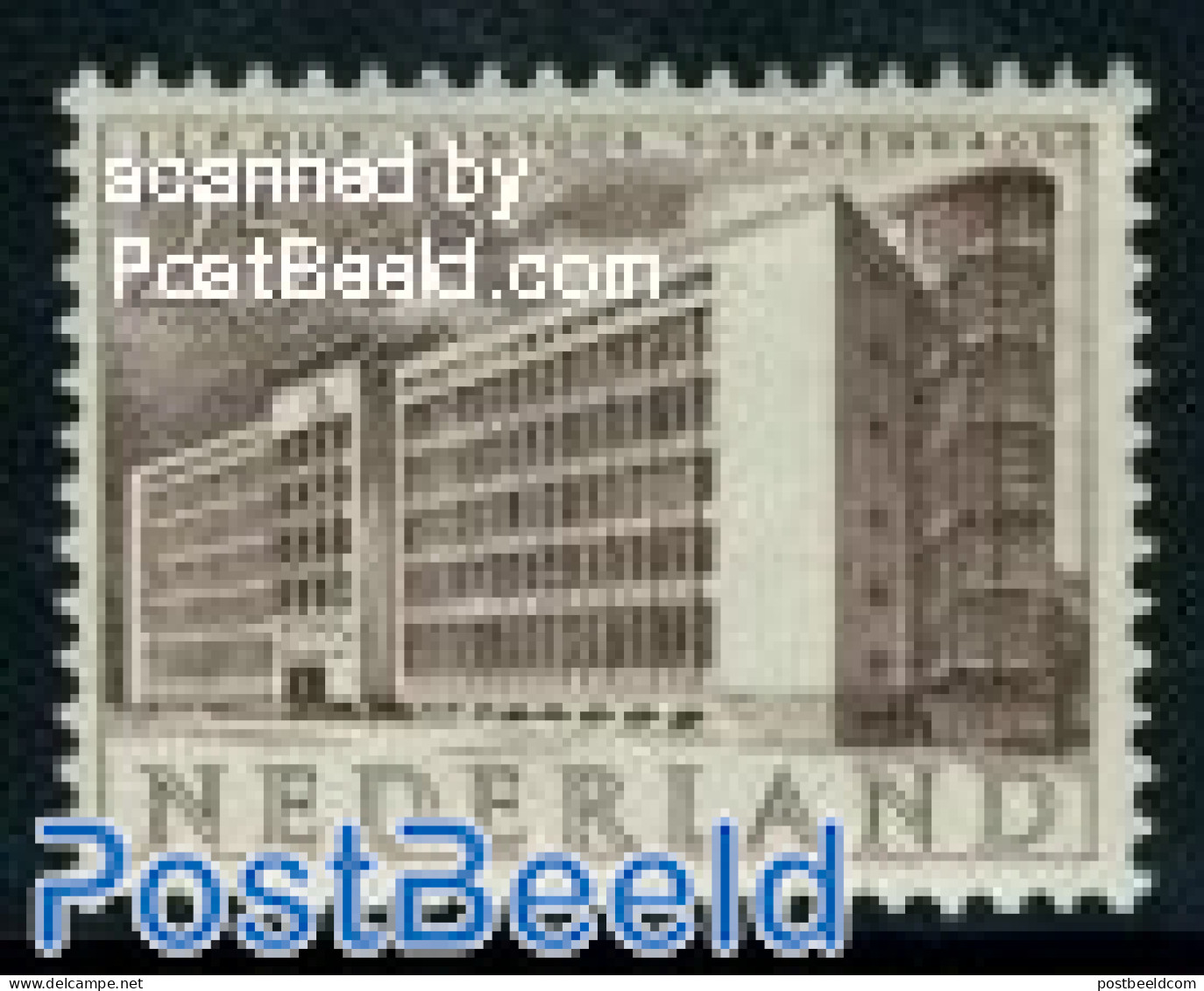 Netherlands 1955 25+8c, Den Haag, Stamp Out Of Set, Mint NH, Art - Modern Architecture - Ongebruikt