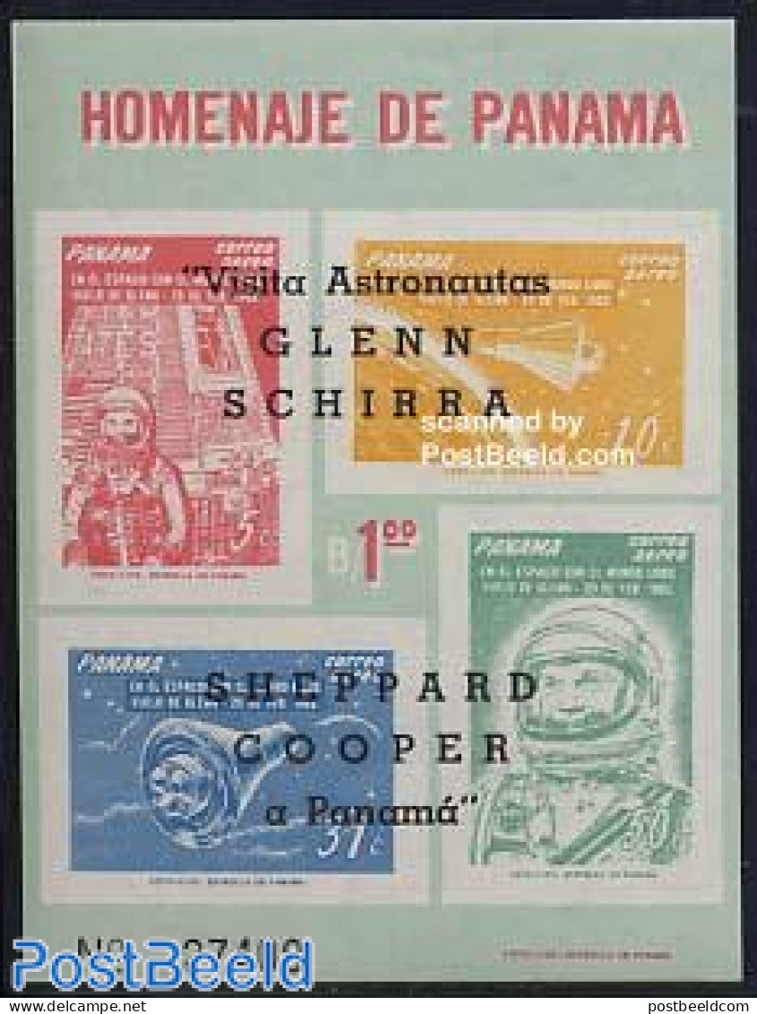 Panama 1963 Astronauts Visit S/s, Mint NH, Transport - Space Exploration - Panamá