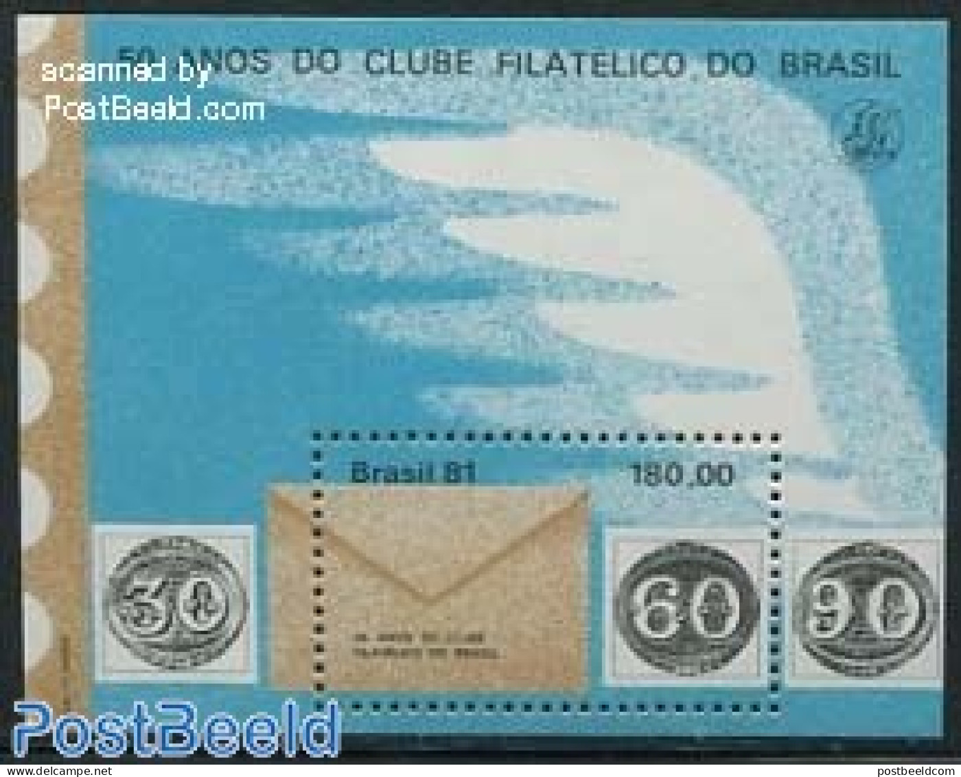 Brazil 1981 Philatelic Club S/s, Mint NH, Stamps On Stamps - Unused Stamps