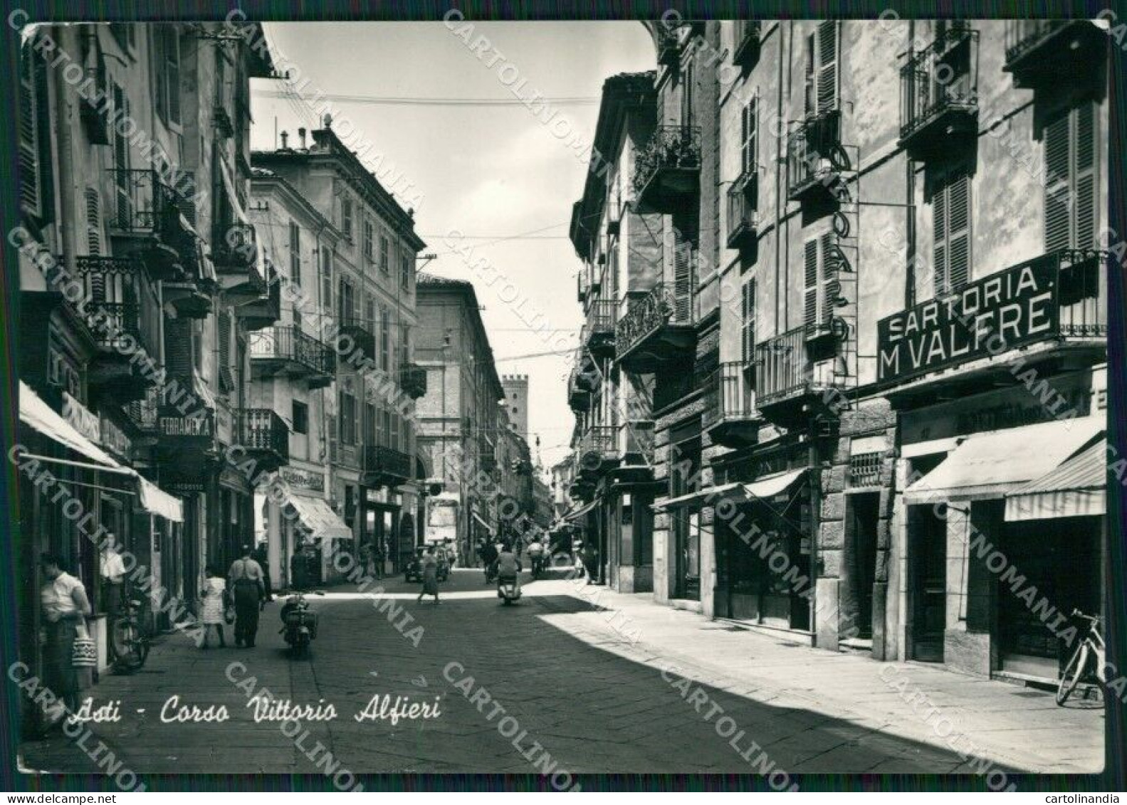 Asti Città Vespa Auto Foto FG Cartolina ZK4188 - Asti