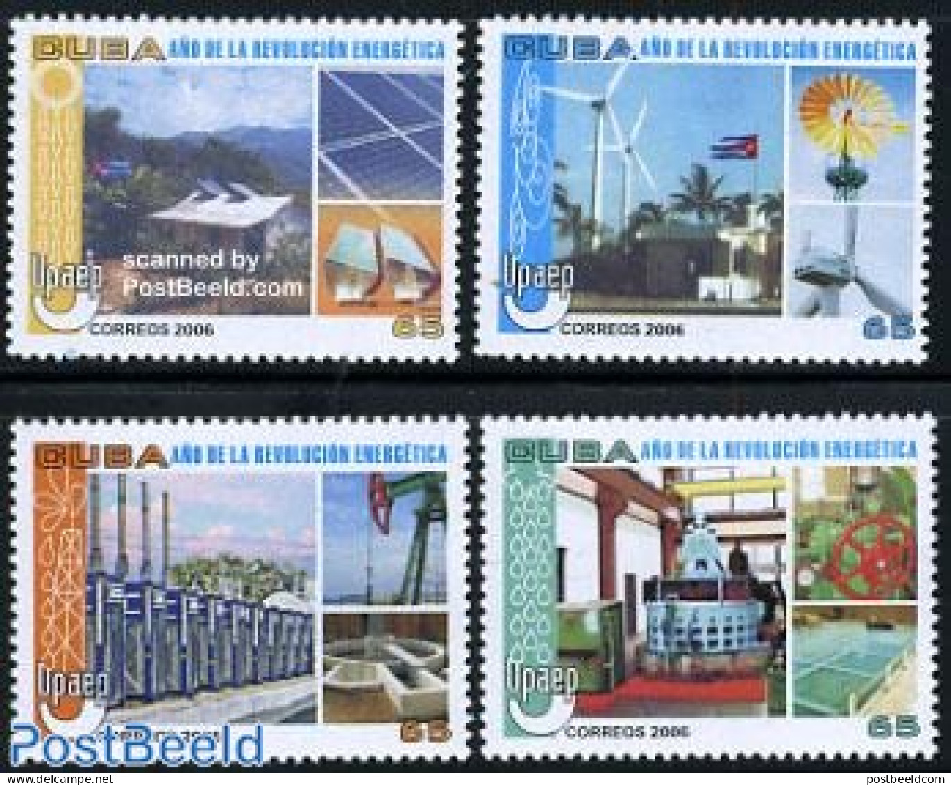 Cuba 2006 UPAEP, Energy 4v, Mint NH, Science - Various - Energy - Mining - U.P.A.E. - Mills (Wind & Water) - Ongebruikt