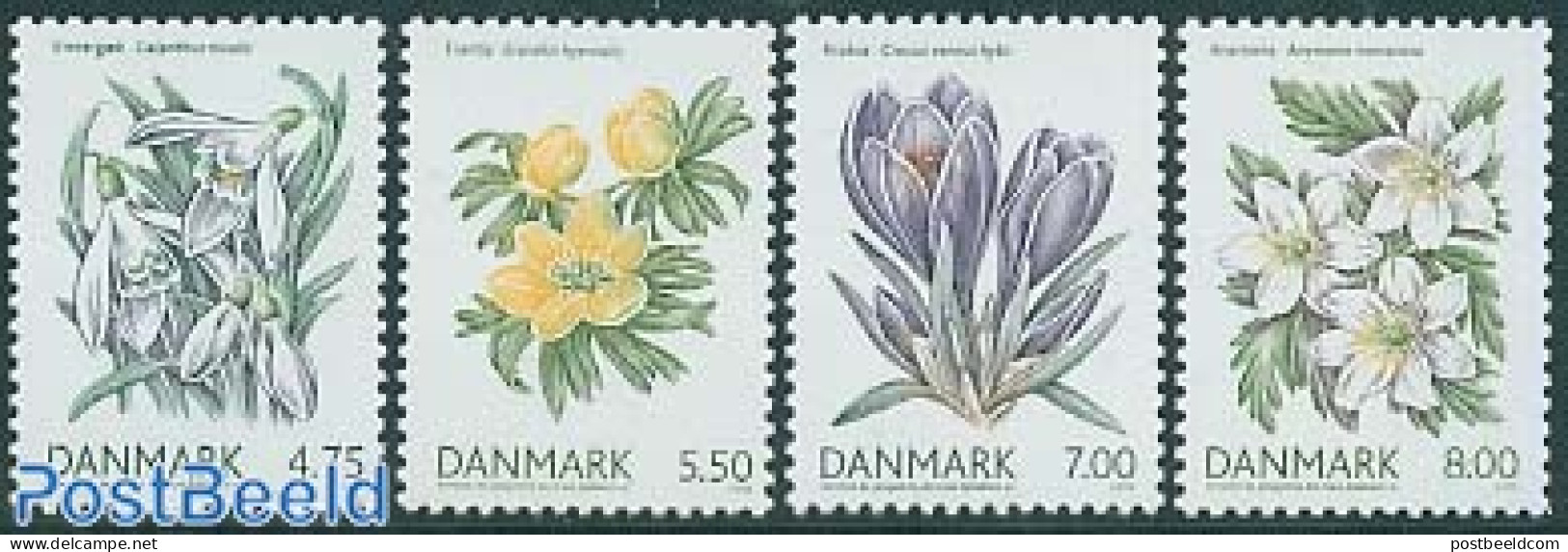 Denmark 2006 Spring Flowers 4v, Mint NH, Nature - Flowers & Plants - Neufs