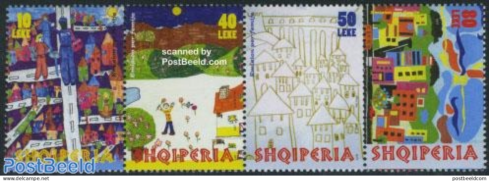 Albania 2007 For Children 4v [:::], Mint NH, Art - Children Drawings - Albanien