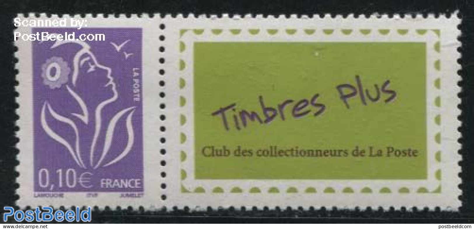 France 2006 Marianne With Personal Tab Timbres Plus 1v, Mint NH - Ungebraucht