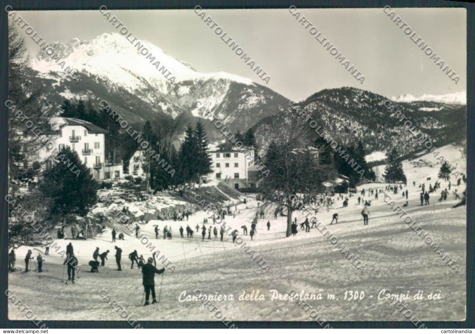 Bergamo Cantoniera Della Presolana Sci Foto FG Cartolina ZF2049 - Bergamo