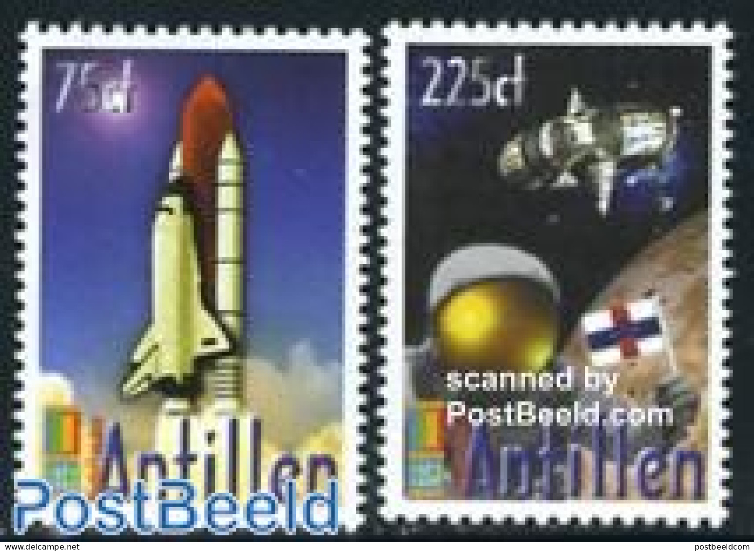 Netherlands Antilles 2000 Annaheim Expo 2v, Mint NH, Transport - Space Exploration - Art - Science Fiction - Unclassified