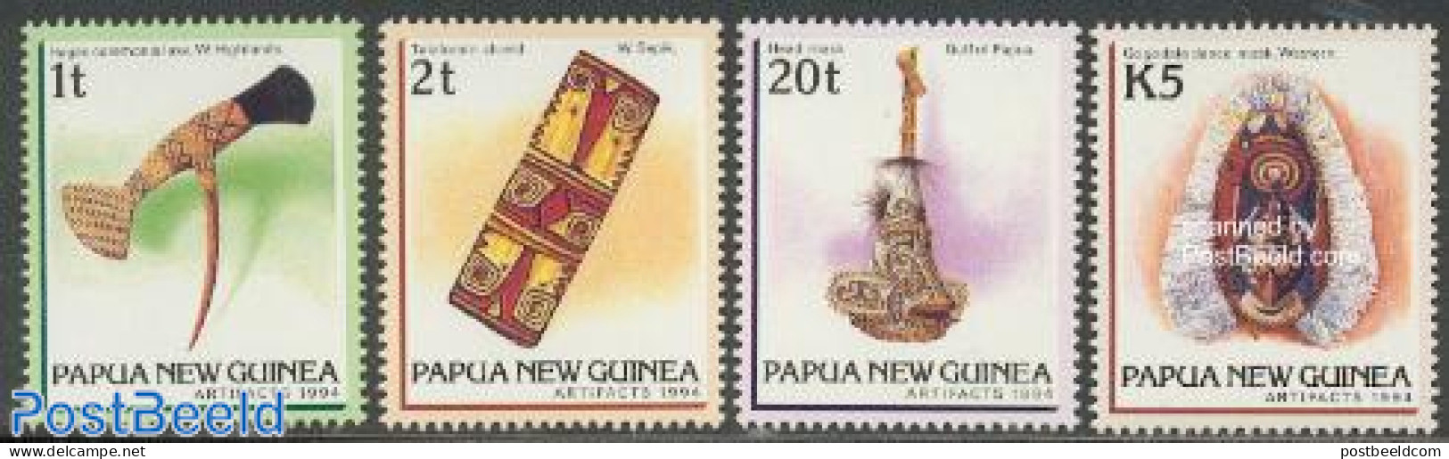 Papua New Guinea 1994 Handicrafts 4v, Mint NH, Art - Handicrafts - Papúa Nueva Guinea