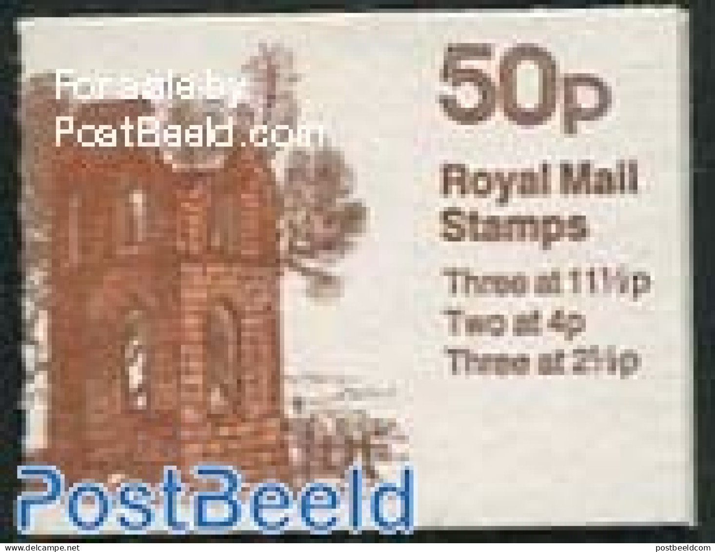 Great Britain 1981 Def. Booklet, Mugdock Castle, 11.5p At Left, Mint NH, Stamp Booklets - Unused Stamps