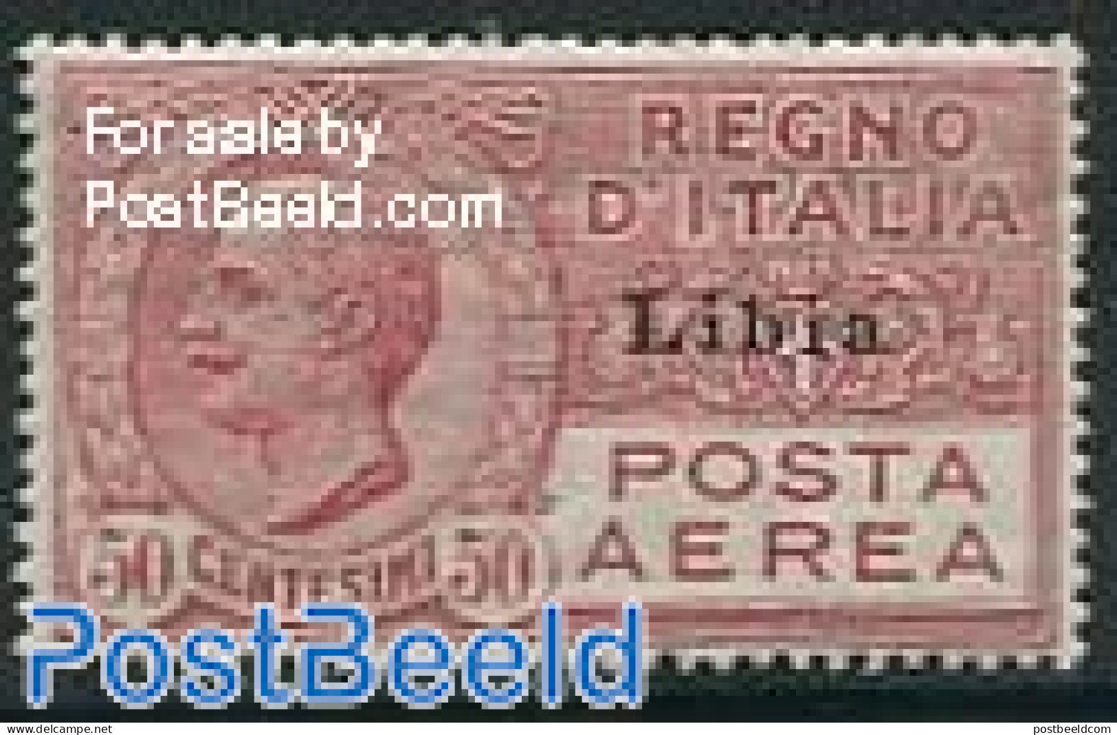 Italian Lybia 1928 50c, Stamp Out Of Set, Unused (hinged) - Libië