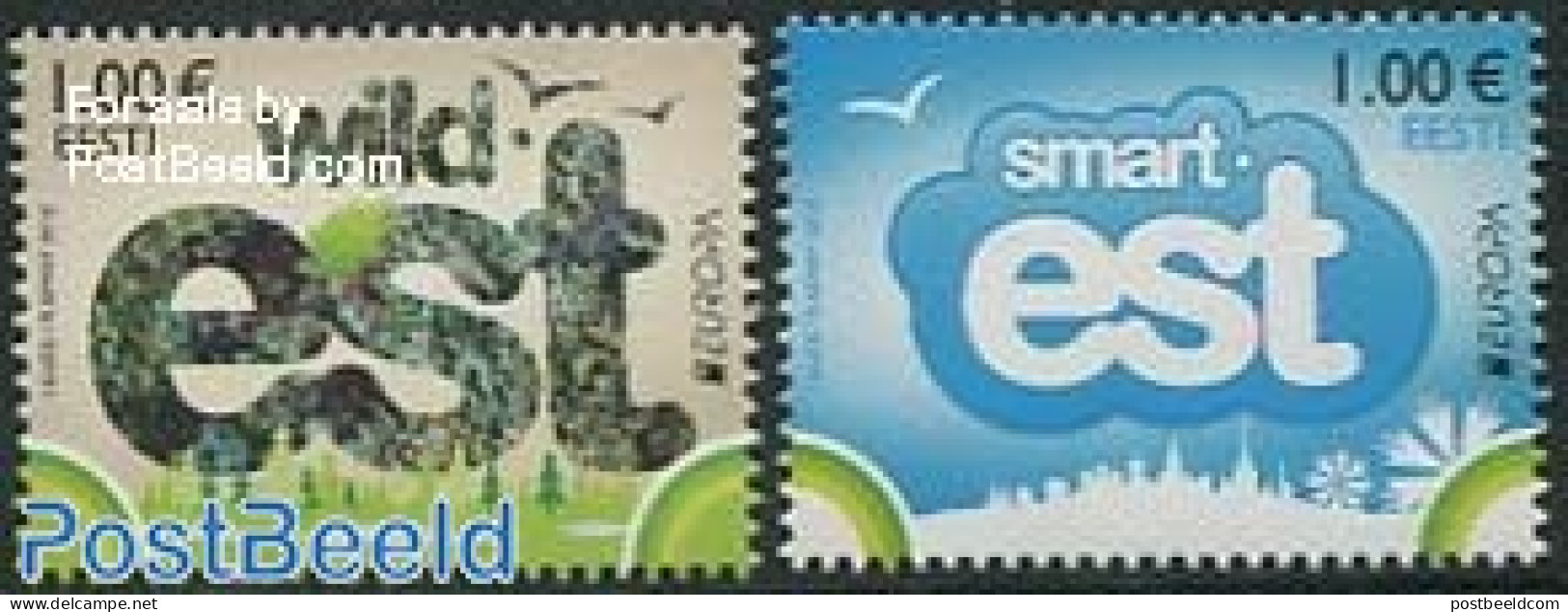 Estonia 2012 Europe 2v, Mint NH, History - Various - Europa (cept) - Tourism - Estonie